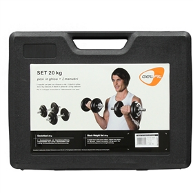 Koffer mit 20 kg-Hantel-Set